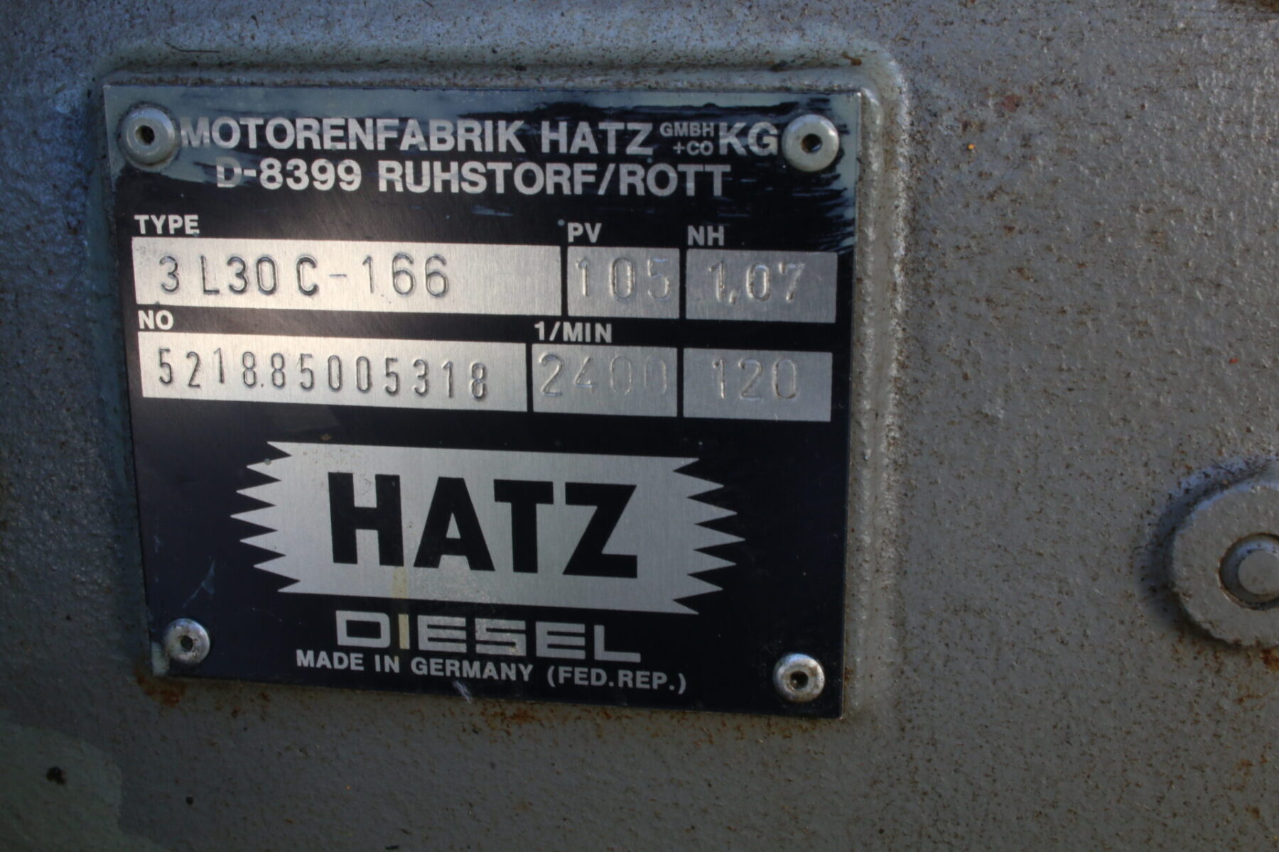 Hatz 3L30C Diesel Motor Bundeswehr – Bild 8