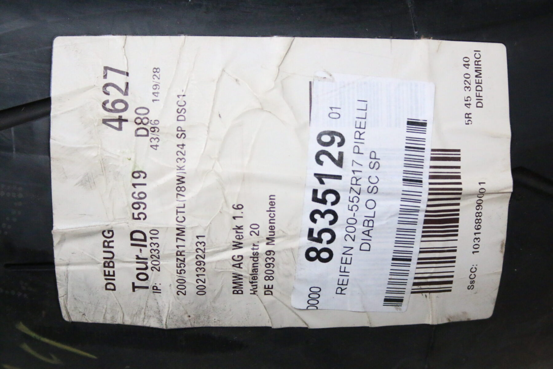 PIRELLI 200/55 ZR 17 M/C TL 78W DIABLO SUPERCORSA Reifen Motorradreifen – Bild 8