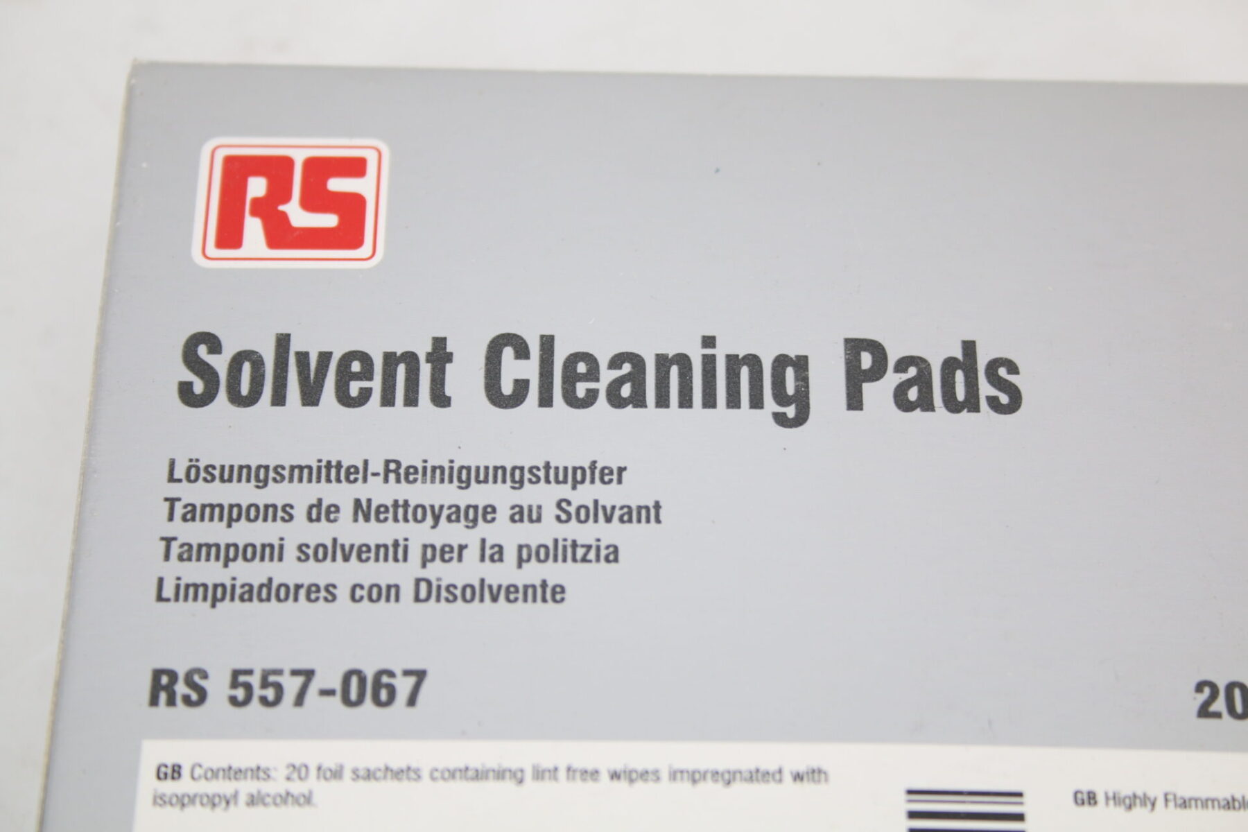 RS 557-067 Solvent Cleaning Pads Reinigungstücher Reinigungstupfer Reinigung – Bild 2