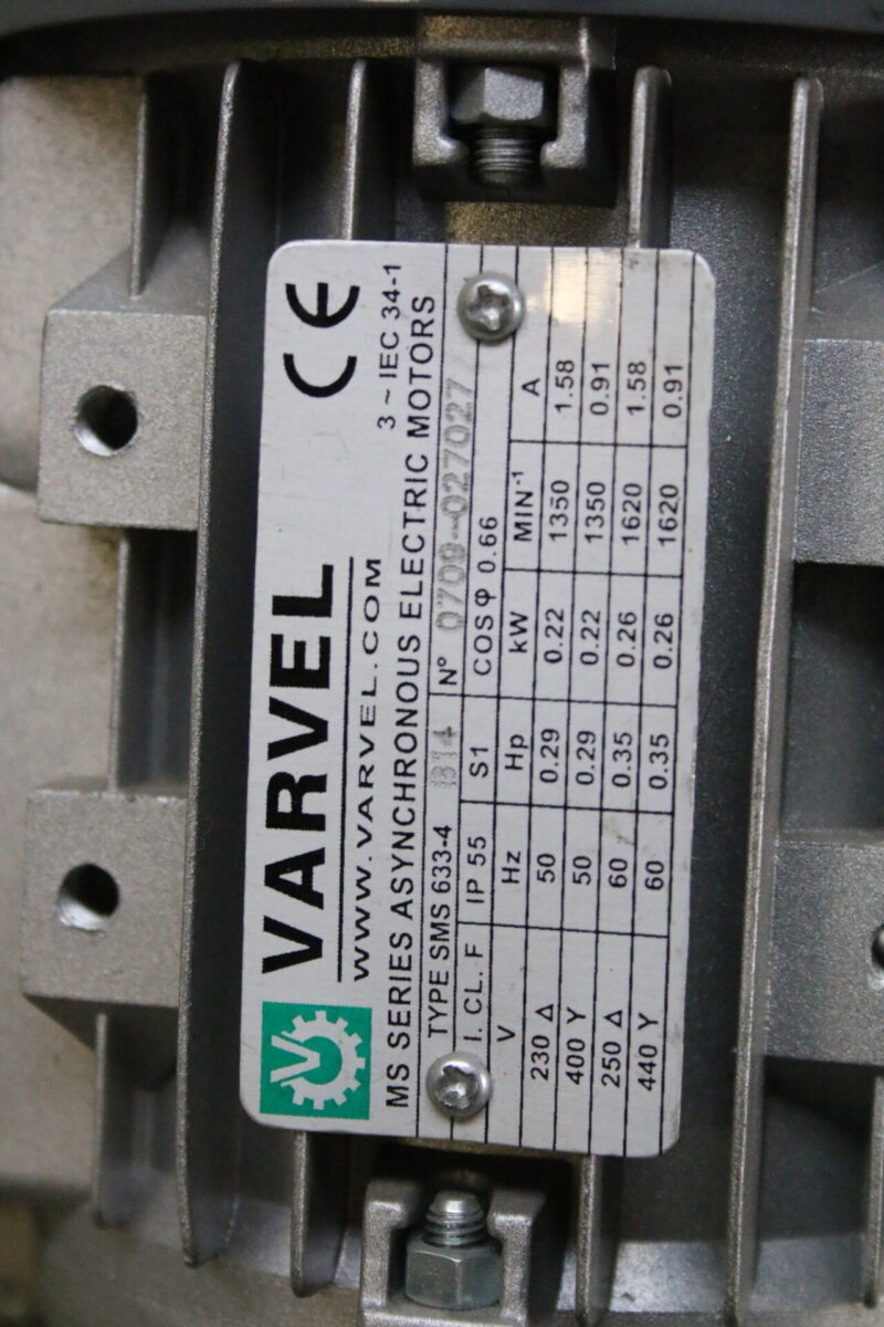 Varvel MRS40 PCPC/19 + SMS 633-4 Getriebe mit Motor Elektromotor – Bild 6