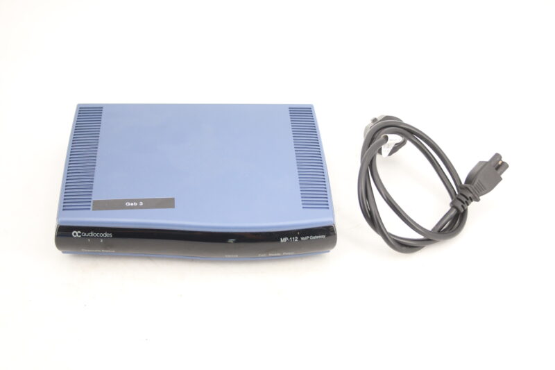 AudioCodes MP-112 / 2FXS / 3 AC Analog IP VoIP Gateway 2 Port audio codes