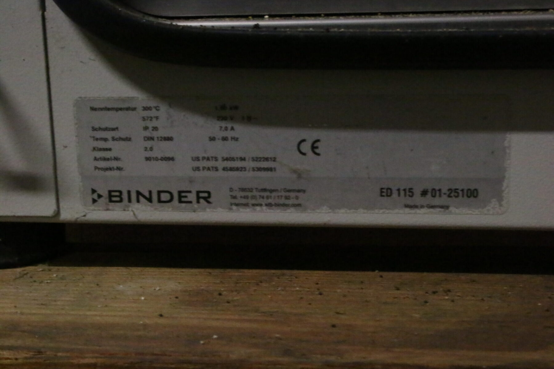 Binder ED 115 Labor Trockenschrank Wärmeschrank Ofen Trockenofen bis 300 °C – Bild 5