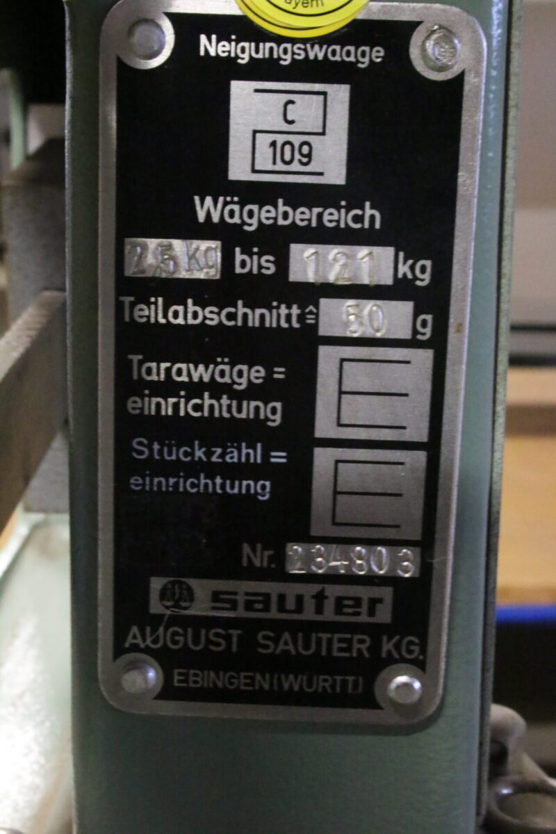Bizerba Sauter C109 Waage Industriewaage Neigungswaage Zählwaage Plattformwaage – Bild 6