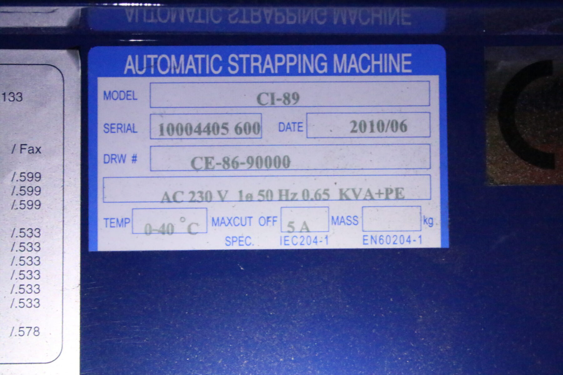 Cyklop CI-89 Umreifungsmaschine Bandumreifungsgerät Paketumreifungsmaschine – Bild 7