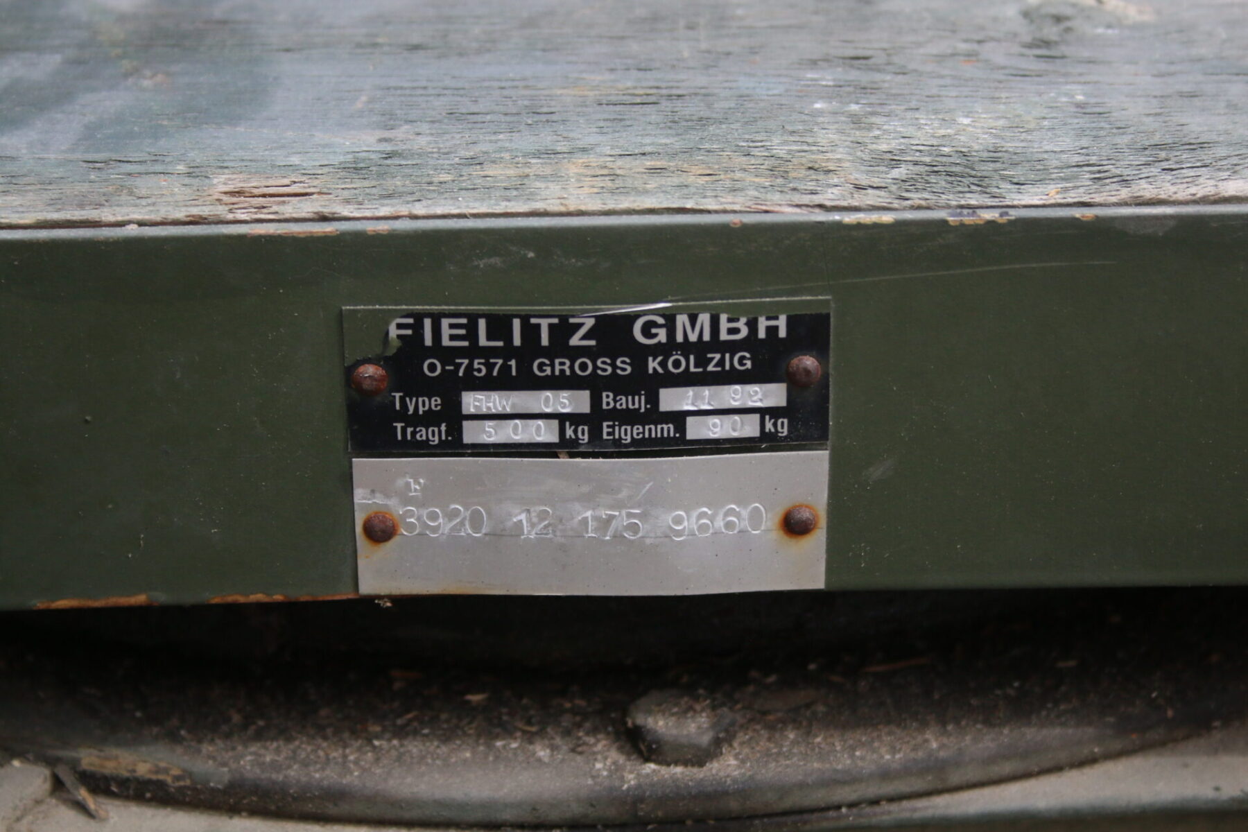 Fielitz FHW 05 Plattformwagen Ziehwagen Pritschenwagen Anhänger Ex Bundeswehr – Bild 6