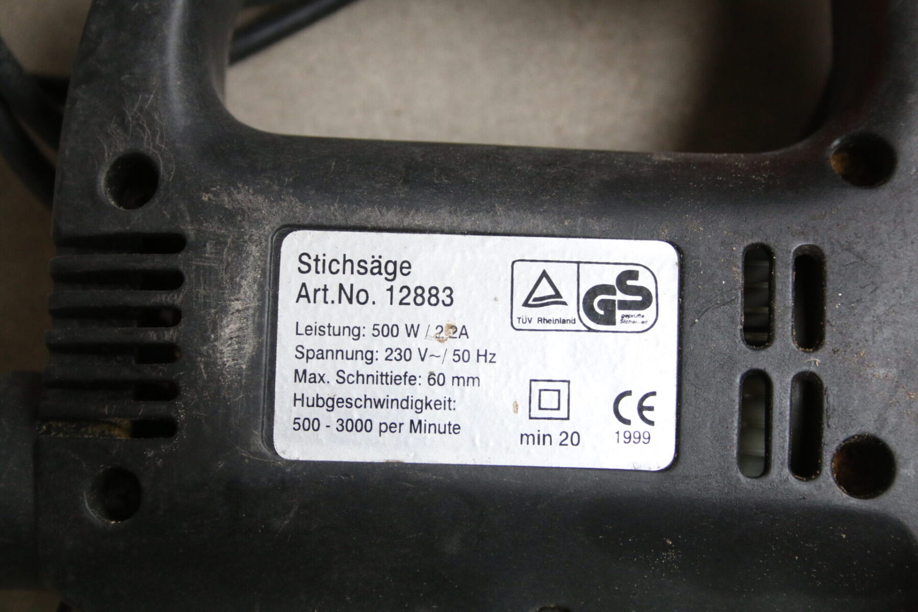 Mannesmann Stichsäge 12883 Pendelhubsäge Säge – Bild 4