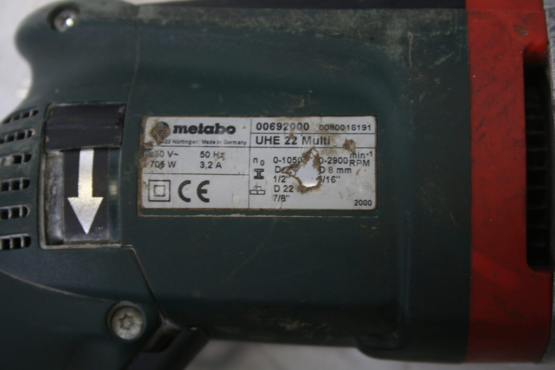 Metabo UHE 22 Multi Bohrmaschine Mehrzweckbohrhammer Bohrhammer Multihammer – Bild 6