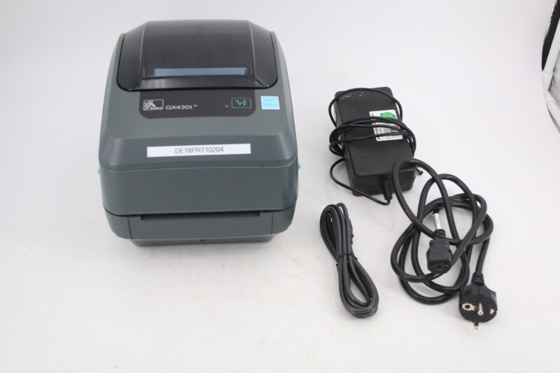 Zebra GX430t Thermodrucker Etiketten Drucker inkl. Netzteil