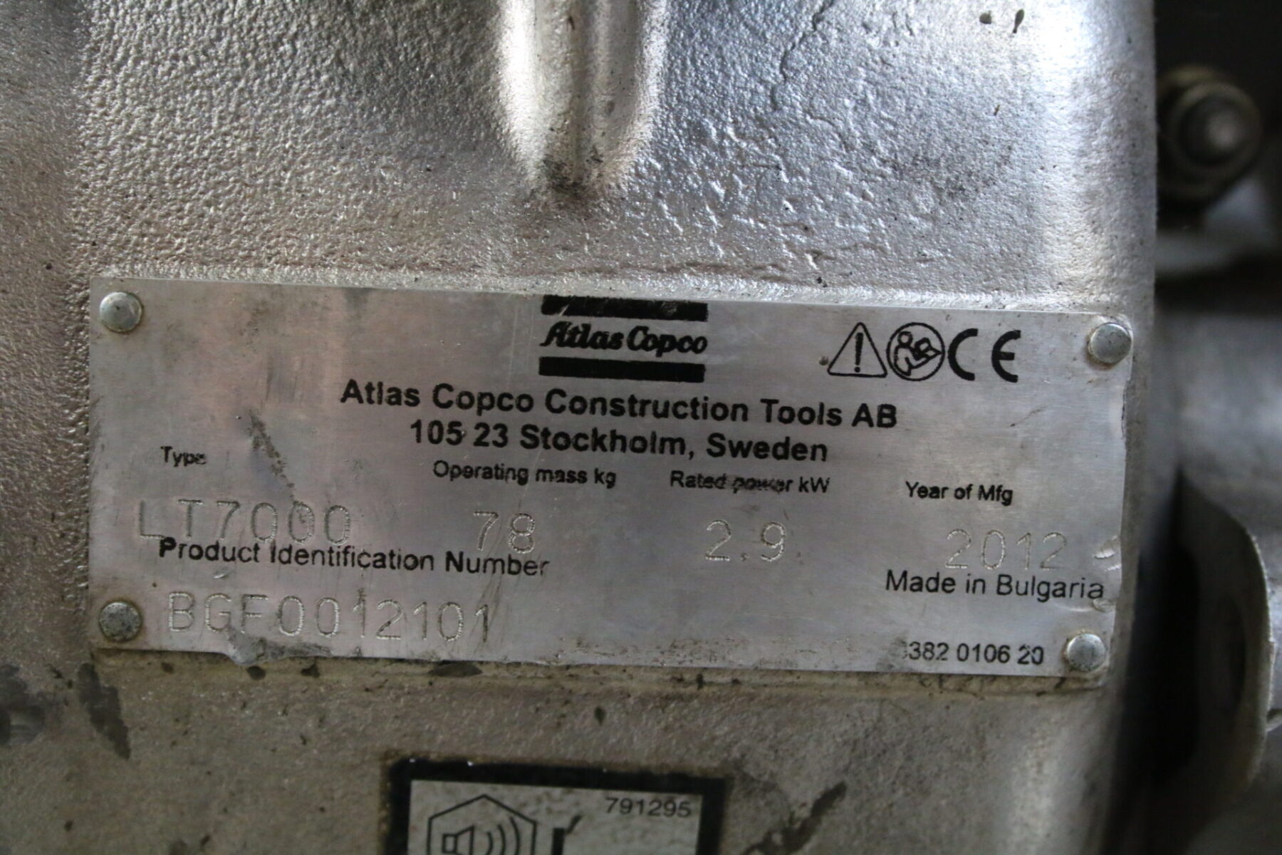 Atlas Copco LT 7000 Stampfer Frosch Rütelplatte DEFEKT – Bild 8