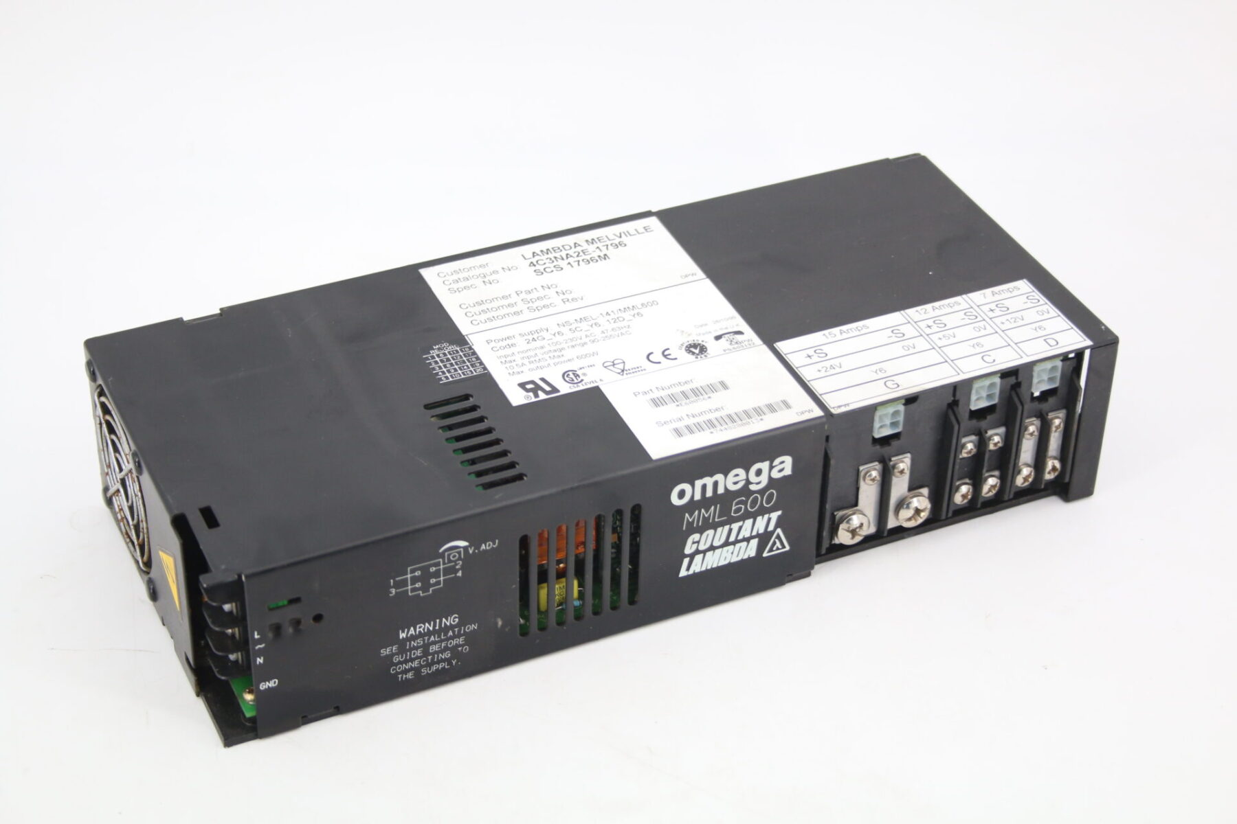 OMEGA 600 MML SCS 1796M 4C3NA2E-1796 Lamda Power Supply Stromversorgung Netzteil
