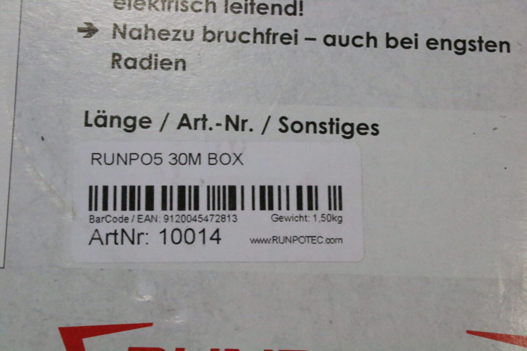 RUNPOTEC Runpro 5 Kabeleinziehgerät RP5 Bandlänge 30 m Kabelziehband – Bild 7