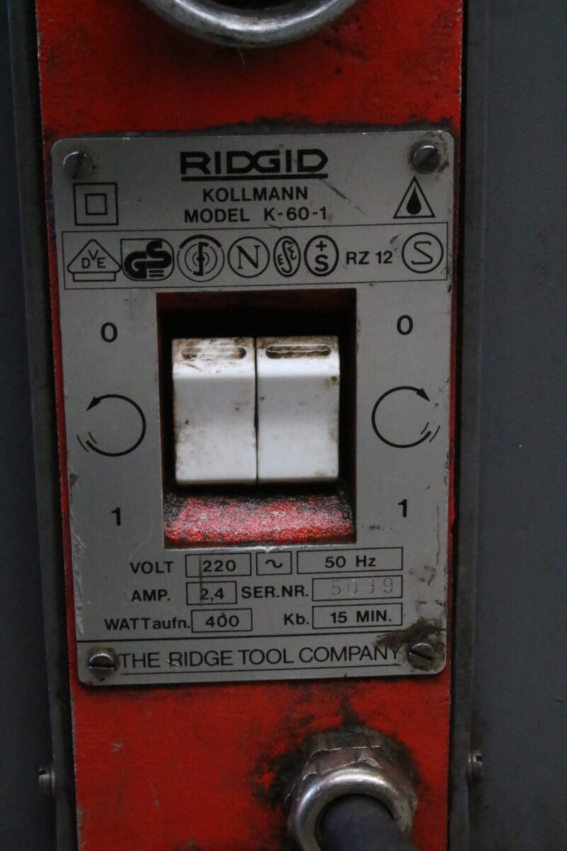 Ridgid Kollmann K-60-1 Rohrreinigungsgerät Rohrreinigungsmaschiene Reinigung – Bild 5