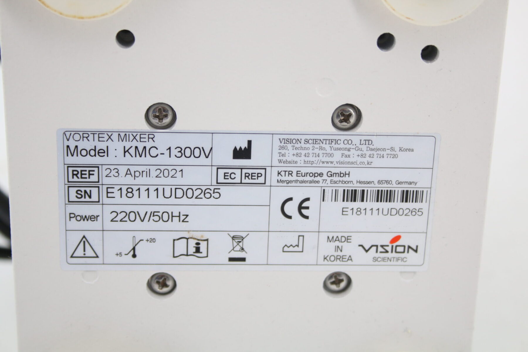 VORTEX MIXER KMC-1300V Laborrührer Rührer Schüttler Labor Nr.1 – Bild 6